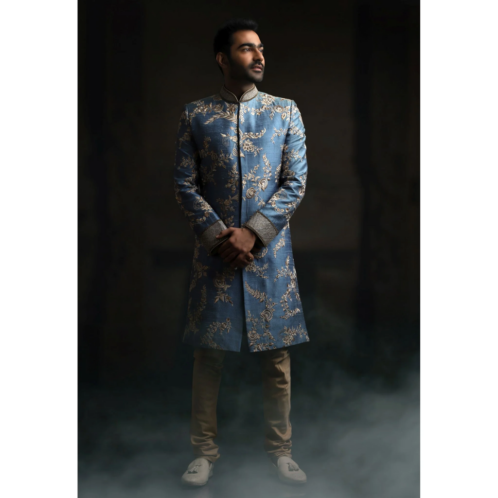 Appealing and Dapper Sherwani Shades for Grooms to Make a Style Statement on Their Special Day