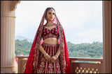 Sangria Sparkle  Lehenga set