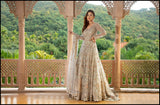 Golden Whisper Anarkali set