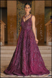 Sangria Splendor Gown