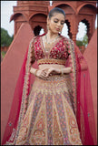 Scarlet Sunrise  Lehenga set