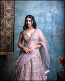 Cream White Lehenga