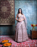 Cream White Lehenga