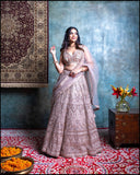 Cream White Lehenga