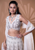 Ivory Embellished Bridal Lehenga Set