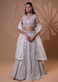 Ivory Embellished Bridal Lehenga Set
