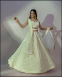 Pearl White Lehenga