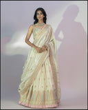 Cream Silk Lehenga