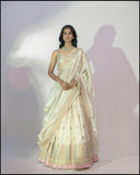 Cream Silk Lehenga