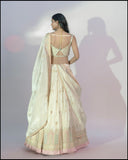 Cream Silk Lehenga