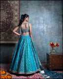 Three Colours Panel Lehenga