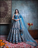 Blue Silk Lehenga