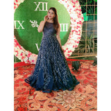 Poonam Preet Bhatia - Navy Blue Starburst Gown