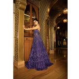 Mansi Srivastava - Purple Crystal Gown