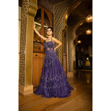 Mansi Srivastava - Purple Crystal Gown